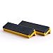 TRISENSE 4" Magnetic Vise Jaws, Universal Soft Vice Jaws Pads, Multi-Purpose Protector Covers for Any Metal Vice,2 pcs,Golden