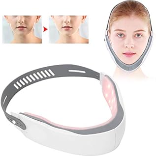 Double Chin Reducer Machine, Electric V Line Face Lifting Machine V Face Lifter Machine with Red Blue LED Photon Therapy, V Shape Lifting Up Machine for Skin Rejuvenation and Shape V Face