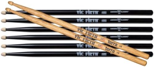 Vic Firth American Classic 5B Baquetas - Pack 4 pares miniatura 6