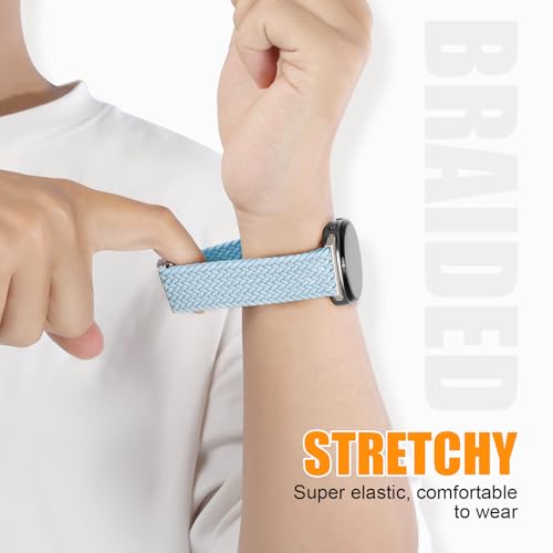Image of BXUXOHS Magnetic Nylon Bands for Samsung Galaxy Watch 8 Band /Galaxy Watch 8 Classic,Braided Elastic Fabric No Gap Sport Strap for Galaxy Watch 8 /8 Classic 40mm 44mm 46mm men /women