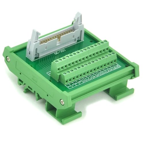 Módulo IDC-30 breakout para riel DIN con bloque de terminales para cableado rápido