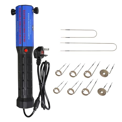 Induction Heater Tool 1300W 220V Magnetic Induction Heater Bolt Remover Tool with 10 Coil Handheld Fast Heating Magnetic Kit for Rusty Bolt & Nuts Removal