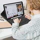 Keyboard Case for Samsung Galaxy Tab S10 FE 2025/S9 FE 10.9"/ Galaxy Tab S9 11" 2023, Magnetic Detachable Bluetooth Keyboard Cover with Pencil Holder for Galaxy Tab S9/S8/S7/S10 FE/S9 FE, Black - Image 9