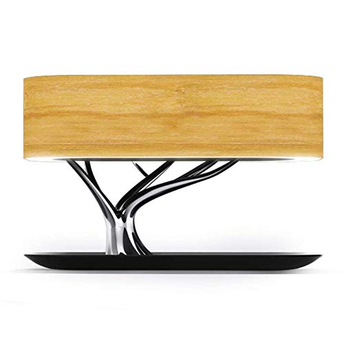 LIDELE Bedside Table Lamp with Bluetooth Speaker and Wireless Charger, Sleep Mode Stepless