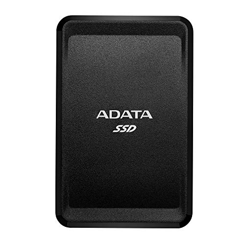 ADATA Entry SC685シリーズ:250GB ブラック 外付けSSD USB 3.2 Gen 2 Type-C XboxおよびPS4対応 (ASC685-250GU32G2-CBK)