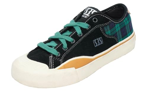 Image of Skateboard Shoes for Men Leather Low Top Pro Skateboarding Training Casual Sneakers
