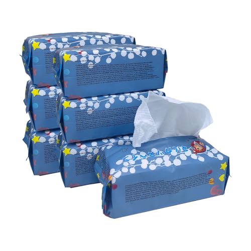 Toallitas Multiusos Secas y Húmedas – Pack de 3 x 60Hoja (180 Unidades) | 20x20 cm | Sin Fragancia, Ultra Suaves y Resistentes | Para su familia, Adultos y Uso Diario (3Paquetes) (6paquetes)