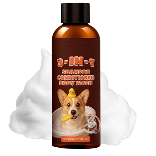 Champú para cachorros | 100 ml con aroma natural para mascotas, champú natural para perros, para el hogar, al aire libre, viajes, interior, perro salchicha, corte de uñas de los pies