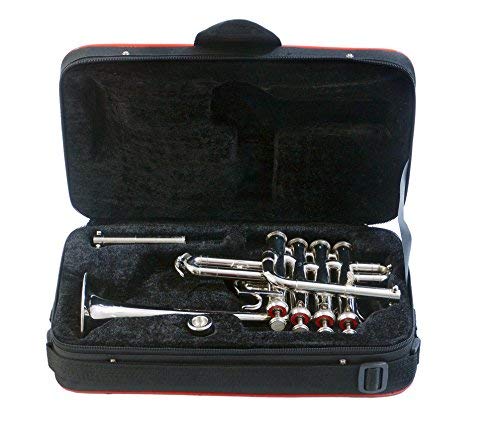 Sai Musical India Silver Nickel Piccolo Trumpet With Free Case+Mouthpiece #TOP5