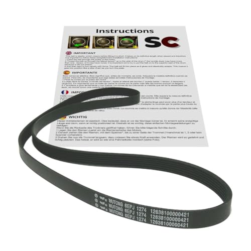 SC Solocorreas - Waschmaschinenriemen 6EPJ 1274 WUTONG (12638100000421) - Schwarz