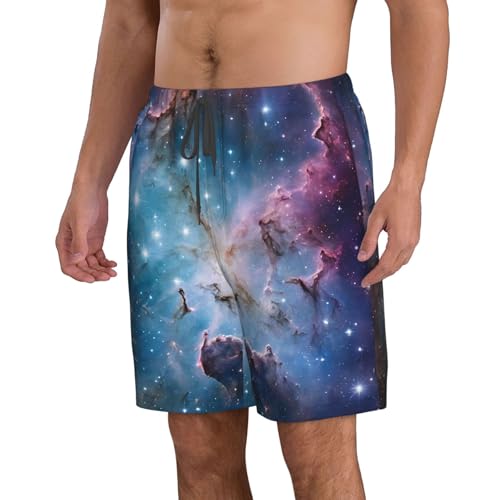 Colorful Galaxy Men's Quick Dry Beach Shorts Swim Trunks with Pockets Board Shorts2