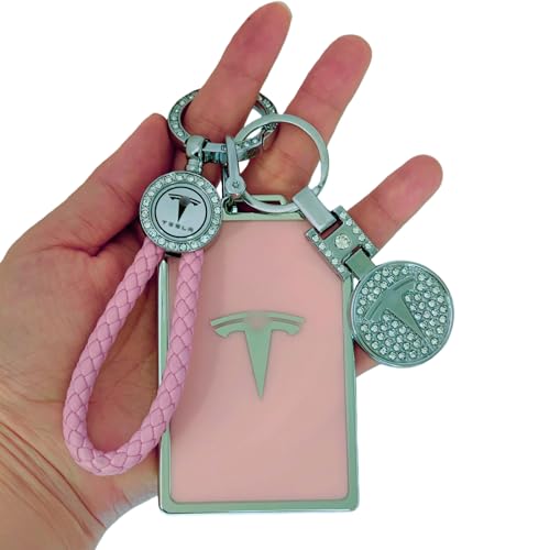 Image of for Tesla Key Card Holder Bling Key Chain Card Key Holder for Model S /X /3 /Y Cybertruck Keychain