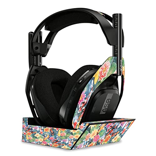 Image of MightySkins Glossy Glitter Skin Compatible with Astro A50 Wireless Headphones + Base Station (Gen 4) - Koi Pond | Protective, Durable High-Gloss Glitter Finish | Easy to Apply | Made in The USA