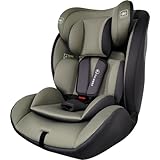 ＧＵ ＭＯＤＥ チャイルドシート ジュニアシート 1歳頃～12歳(身長76-150cm) R129適合 5年保証 ロングユース ヘッドレスト13段階調整可能 取付簡単 コットンタイプ (グリーン・グレー)