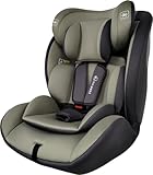 GU MODE チャイルドシート ジュニアシート 1歳頃~12歳(身長76-150cm) R129適合 5年保証 ロングユース ヘッドレスト13段階調整可能 取付簡単 コットンタイプ (グリーン・グレー)