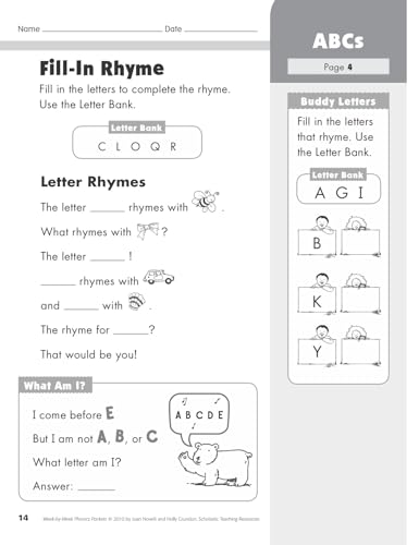 Week-by-Week Phonics Packets: 30 Independent Practice Packets That Help Children Learn Key Phonics Skills and Set the Stage for Reading Success - Image 8