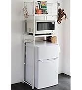 Amazon|山善(YAMAZEN) レンジラック ゴミ箱上ラック (2口 Amazon|山善(YAMAZEN) レンジラック ゴミ箱上ラック (2口