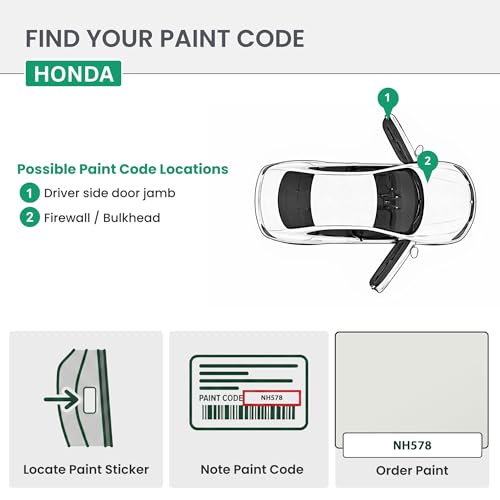 Image of ERA Paints NH578 - Taffeta White for HONDA Exact Match Automotive Touch Up Paint Jar - Essential Kit