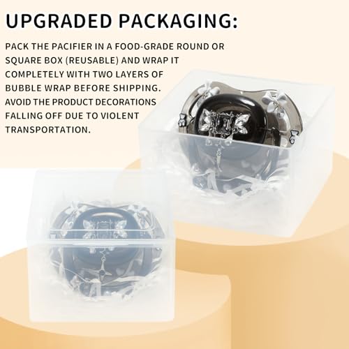 Image of CutiePlusU Large Size Pacifier DIY Big Shield Pacifier - Dark