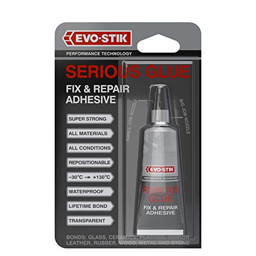 EVO-STIK Serious Glue, High Strength, Waterproof, Ideal for Fixing and Repairs, Solvent Free, 33g