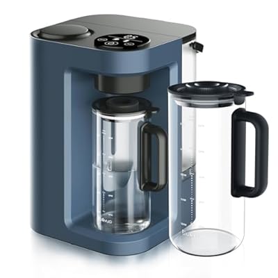Bluevua RO100ROPOT-LITE Countertop Reverse Osmosis Water Filter System, Blue, with One Extra ROPOT-LITE Replacement Carafe, Bundle
