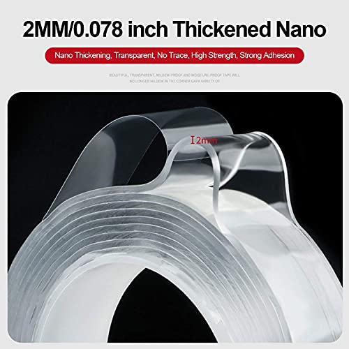 Image of 3 Meter Multipurpose Double Sided Tape Heavy Duty - Adhesive Silicone Tape, Heat Resistant, Multi-Functional, Removable, Washable, Reusable Anti-Slip Gel Grip Tape (Grip tape)