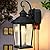 Slypadan Porch Lights with Outlet, 16.5" Large Dusk to Dawn Outdoor Wall Lights, Black Exterior Light Fixtures, Anti-Rust Waterproof Wall Sconce, Outside Light for House Garage Patio