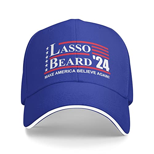 Peiyeety Lasso Beard 2024 Campaign Election Black Baseball Dad Hat Women Men Running Golf Cap Hat Trucker Hats
