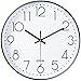 QPEUIM Wall Clock 12 Inch Wall Clocks Battery Operated Large Wall Clock with Stereoscopic Dial, Ultra-Quiet Movement Quartz for Office Classroom School Home Living Room Bedroom Kitchen Decor