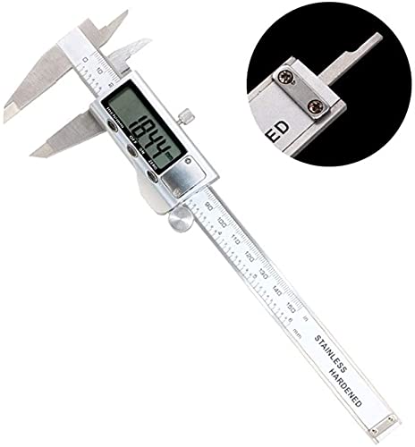 Caliper Vernier pantalla grande digital portátil de acero inoxidable multifuncional 2