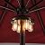 Nora·Gift Patio Umbrella Light with LED Edison Bulbs, Battery Operation Cordless-Outdoor Umbrella Pole Lights with 2 Lighting Modes for Garden?Patio, Backyard, Camping or BBQ - Brown(1 Pack)
