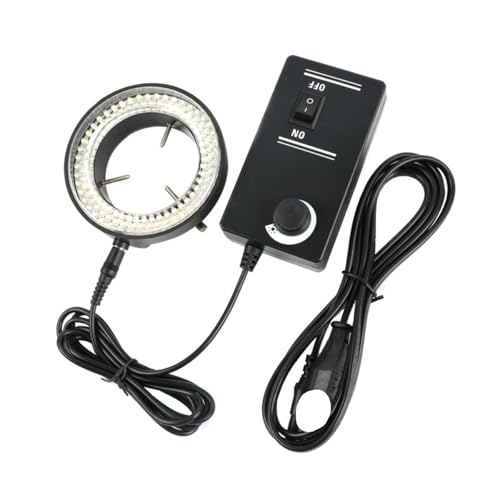 顕微鏡観察 56 個 144 個 LED リングライト Microscopio ランプ工業用実体顕微鏡用(C Type 144pcs Black)