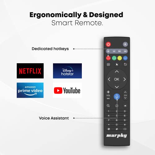 Image of Murphy 108 cm (43 inches) HD Ready Android Smart LED TV with Air Voice Control | LS4300