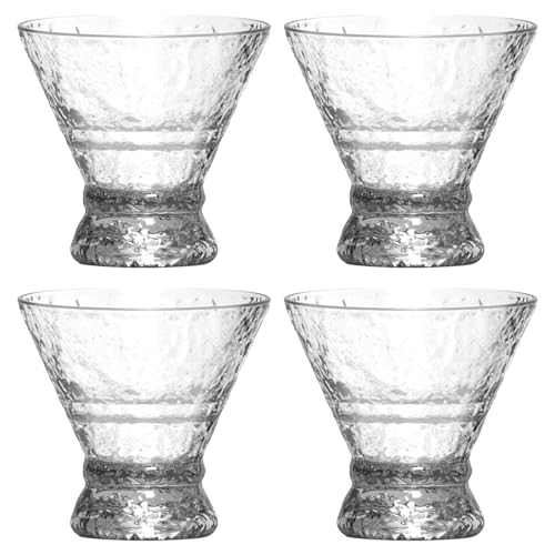 Vasos para beber Margarita de 200 ml, diseño sin mango, para discoteca, cristalería frei para cócteles, copas de cóctel Martinii para vino, margarita, champán, aperitivos, postre