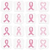256PCS Breast Cancer Awareness Glitter Tattoos Stickers – Pink Ribbon Hope Strength Party Supplies Favors Decorations Accessories