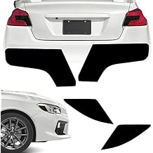 NDRUSH Blackout Headlight & amp؛ فيلم Taillight Vinyl Tint ، تراكب مسبق ، غطاء التفاف ضوء الذيل متوافق مع Subaru WRX / WRX STI 2015-2020