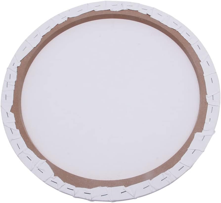 Round Canvas Panel Blank Cotton Acrylic Art Artist Oil Painting for Oil Art, for Artists, Painters&Kids