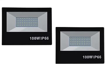 Kit 2 Refletor Holofote Led SMD Microled Branco Frio 6000k 100w