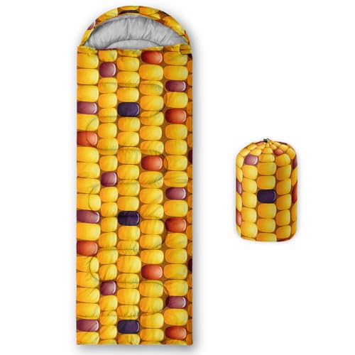 Bolsa de Dormir Musical Note para Adultos, 3 Estaciones, Color Amarillo, Ligera y Resistente al Agua miniatura 1
