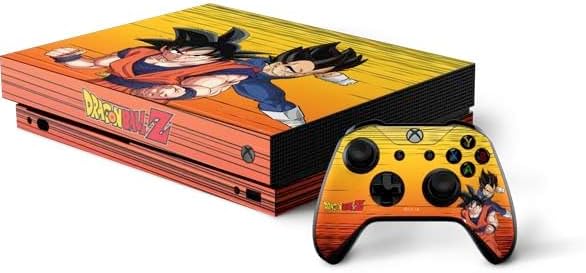 Skinit Decal Gaming Skin Compatible with Xbox One X Bundle - Officially Licensed Dragon Ball Z Negative Shenron Design