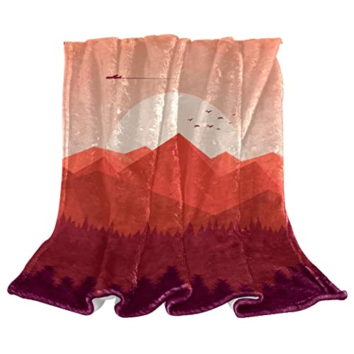 Couverture polaire Sunset pour canapé, la solution contre les soirées fraîches