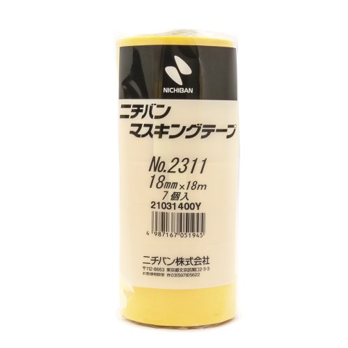 Amazon.co.jp: ニチバン マスキングテープ 7巻入 18mm×18m 2311H-18