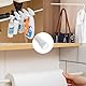Ausziehbare Klemmstange, 6 Stücks Spannstange Ohne Bohren, Kleine Spannstange für Schrank, 30-50cm Teleskopstange, Küche, Bücherregal, Schrank, Kleiderschrank