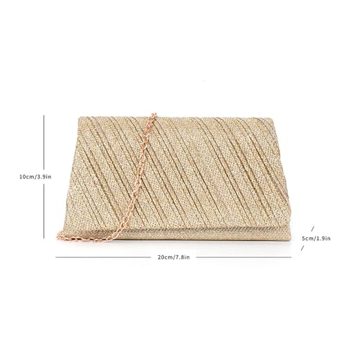 Kamonda Elegante bolsa envelope com glitter elegante alça de corrente bolsa versátil para mulheres p