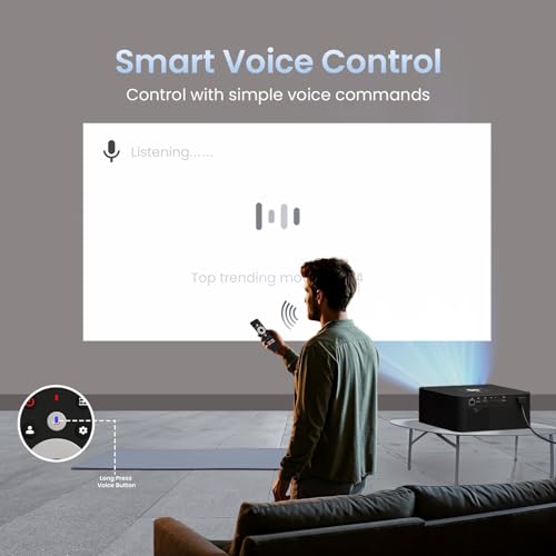 Portronics Beem 510 Smart Projector with 4K Support & 1080p FHD Native, Streaming Apps, 5300 Lumens, Auto Focus & Keystoning, Bluetooth, Wi-fi, 5W... - Image 5