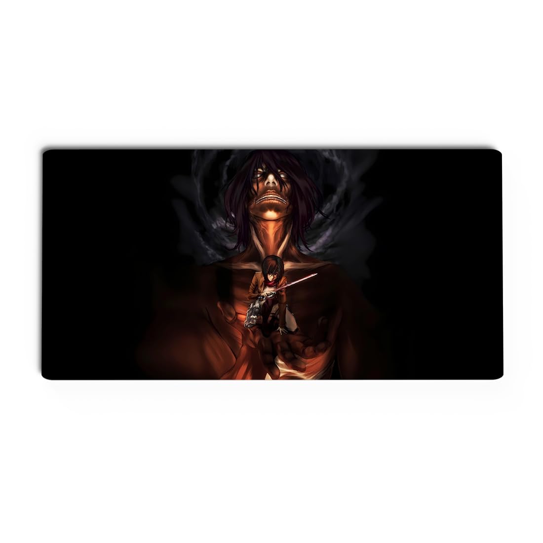 Gifting Domus Anime Desk Mat | Eren Yeager & Founding Titan 11x23 Inch Mouse Pad | AOT Gaming & Study Desk Mat | Water Resistant, Heat Resistant, Non-Slip, Smooth Surface | Washable & Durable-image-48