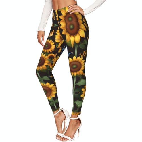 Leggings de compresión suave ropa de gimnasio mujer con estampado artístico floral