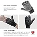 Inspired Comforts Wheelchair Gloves Fingerless Full Thumb with Anti-Slip Grip, Breathable & Reflective (Black/Grey,XL)