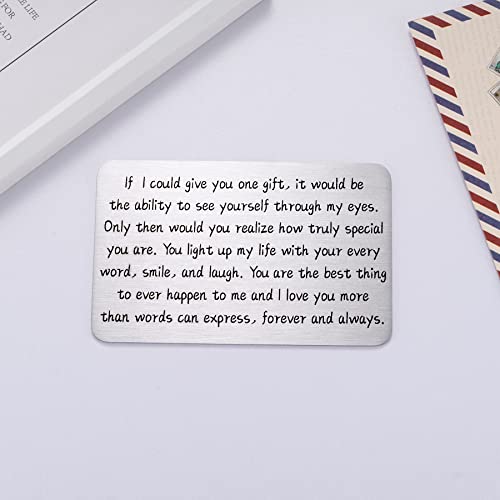 I Love You Wallet Card for Boyfriend, Anniversary Cards Gifts for Husband Spouse, Couple Gift for Him Birthday Valentines Day, Engagement Wedding Present for Fiance Groom2