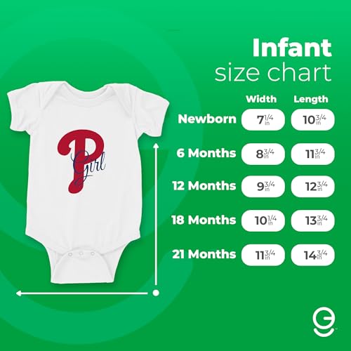 Phillies Girl Quote baby bodysuit White (R77)3